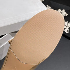 LIZAKOSHT  -  New Women 2.5cm Low Heels Concise Cinderella Shoes Lady Sweet French Style Pumps Female Luxury Metal Buckle Lace Up Lolita Shoes