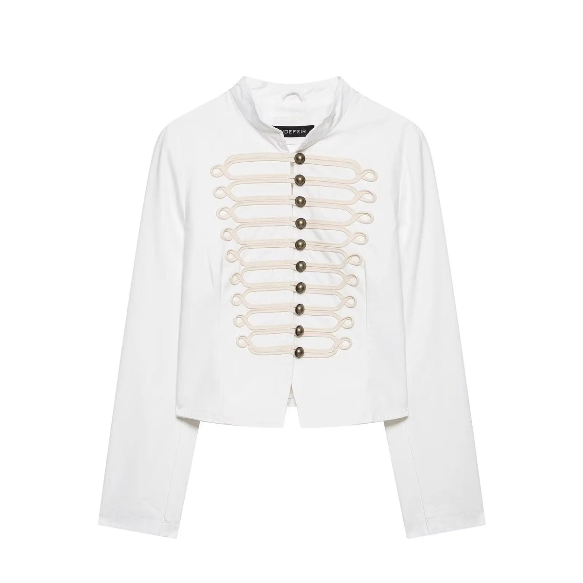 LIZAKOSHT  -  Stylish Single-Breasted Loose Jacket Women Stand-Collar Long-Sleeved Splicing High-Street Jacket Spring Autumn Street Coat