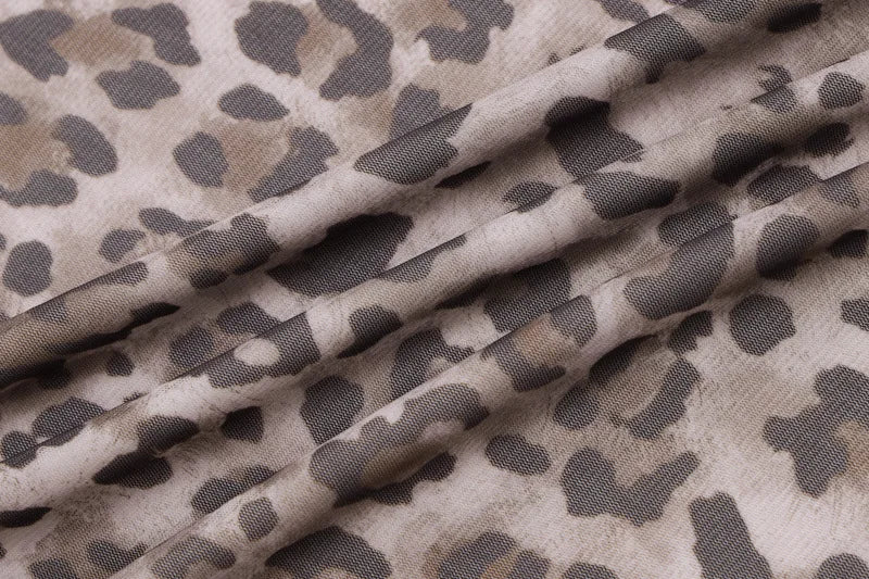 LIZAKOSHT  -  Women's Skirts Summer Fashion Chic Leopard Print Mesh Long Skirt Female Clothing High Waist Slim Dress Streetwear