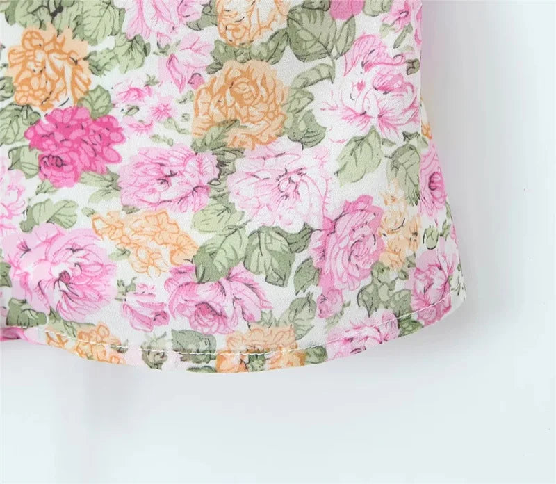 LIZAKOSHT  -  Europe and America Sexy Deep V-neck Lace Stitching Floral Small Suspenders Summer New Slim Holiday Vest Women