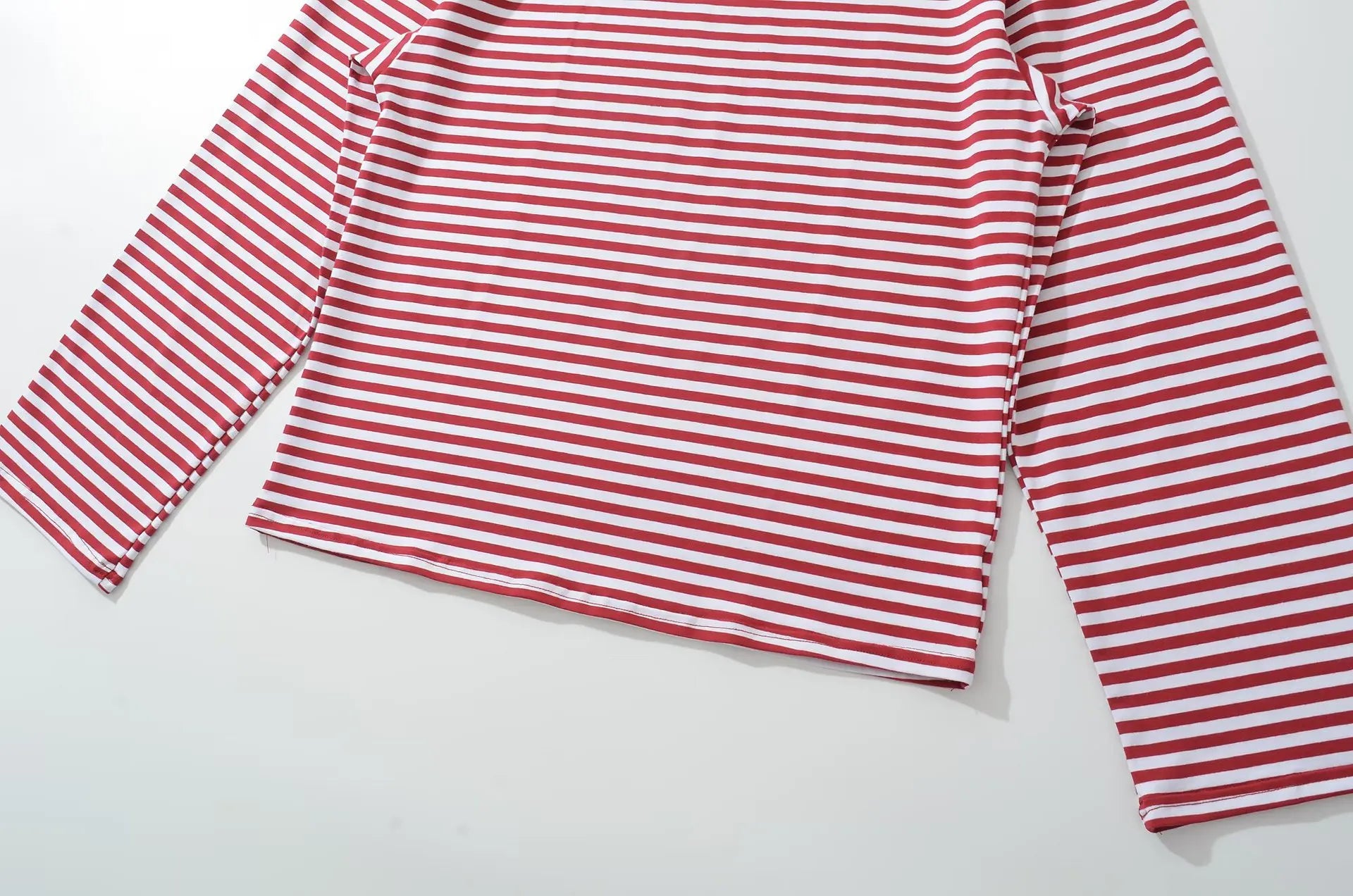 LIZAKOSHT  -  Women Casual Striped Long Sleeve Cotton Tops Autumn O-neck Patchwork Loose T-shirt High Street Female Vintage Tops New