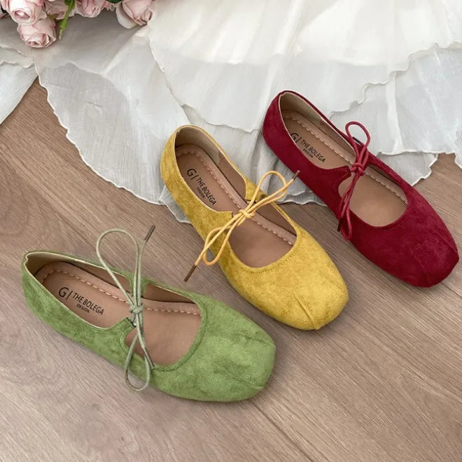 LIZAKOSHT  -  Retro versatile shallow mouth flat-soled single shoes women's new autumn skirt soft-soled Mary Jane shoes