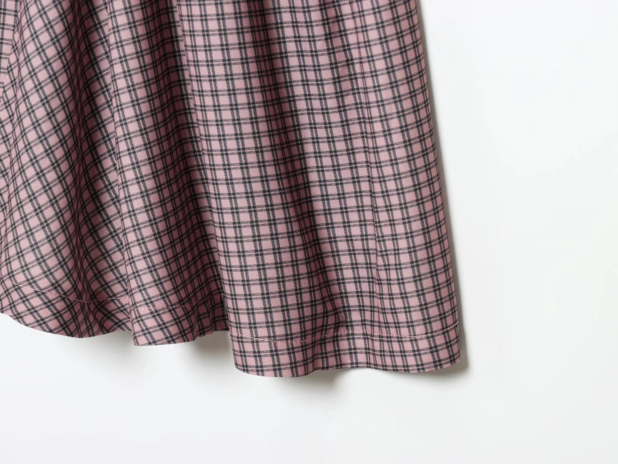 LIZAKOSHT  -  European and American autumn new women's clothing style simple sleeveless slim fit plaid strapless short dress