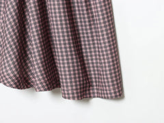 LIZAKOSHT  -  European and American autumn new women's clothing style simple sleeveless slim fit plaid strapless short dress
