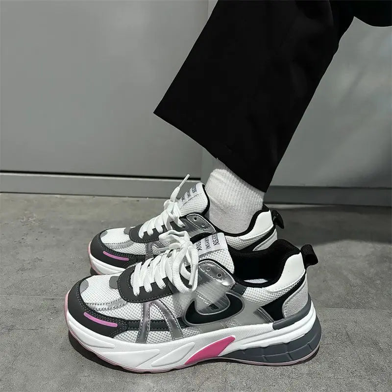 LIZAKOSHT  -  Porosity Women Sneakers Fashion Lightweight Collegiate Style Womens Sports Shoes Korean Style Casual Versatile Sneakers