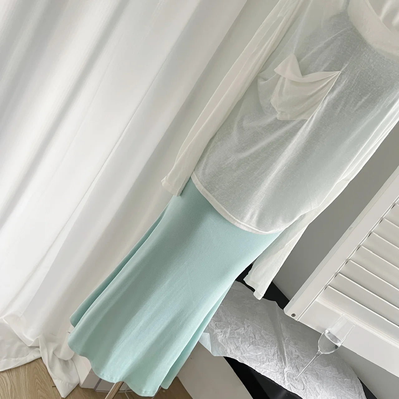 LIZAKOSHT  -  Summer Spaghetti Straps Slim Midi Dress With White T-shirt Women Casual Solid Simple Party Vestidos Holiday Beach Outfits