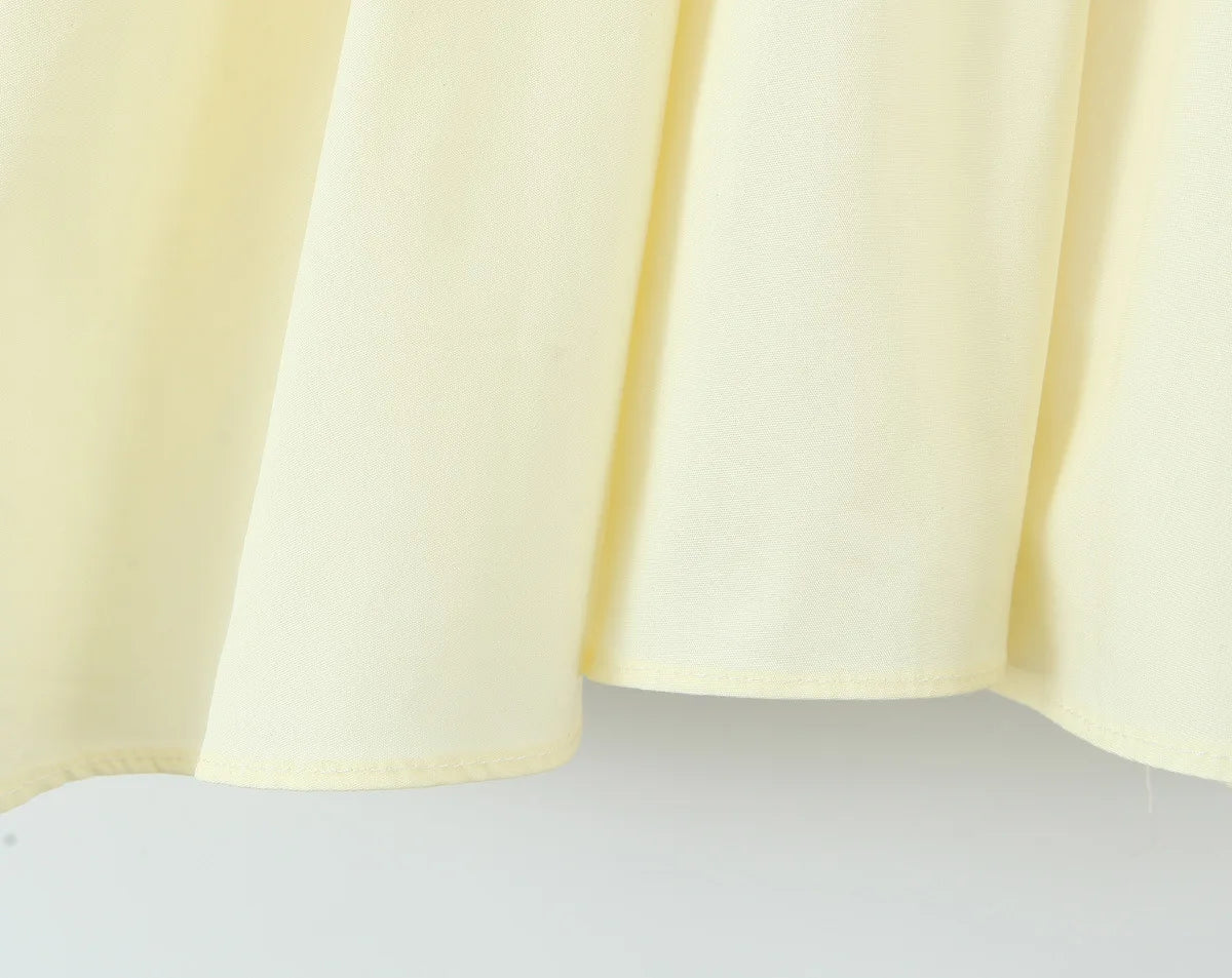 LIZAKOSHT  -  Fashion Embroidery Summer Sweet and Spicy Lace Stitching Embroidery Waist Strap Small Skirt