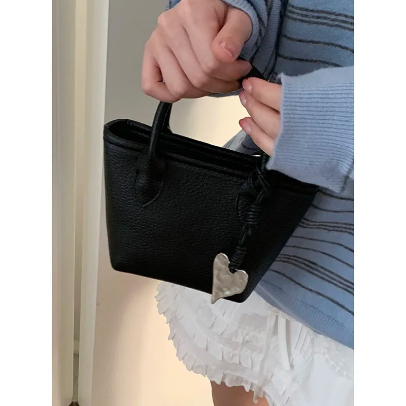 LIZAKOSHT  -  Summer  Handbag Women's Trendy Small Tote Bag Versatile oulder Crossbody Bag Soft PU Leather Daily Use Buet ape