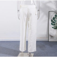 LIZAKOSHT  -  Street Belt Women Jeans Mid Waist Wide Leg Pockets Loose Female Denim Pants Autumn New Fashion All-match Lady Trousers