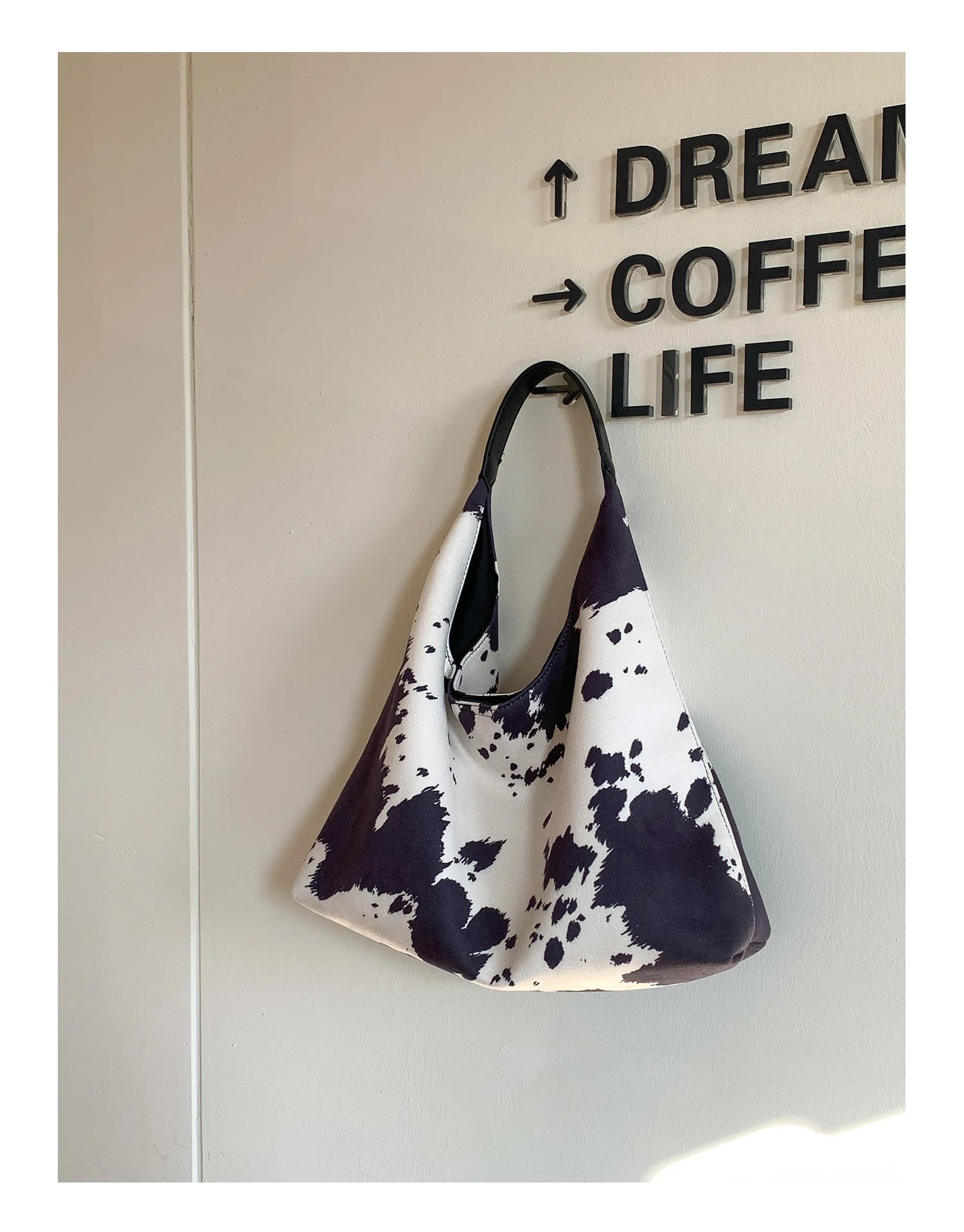 LIZAKOSHT  -  Fashion Cow Print Shoulder Bag Large Capacity High Quality Tote Bag Daily Commute Women Handbag Guangzhou High Quality Bag