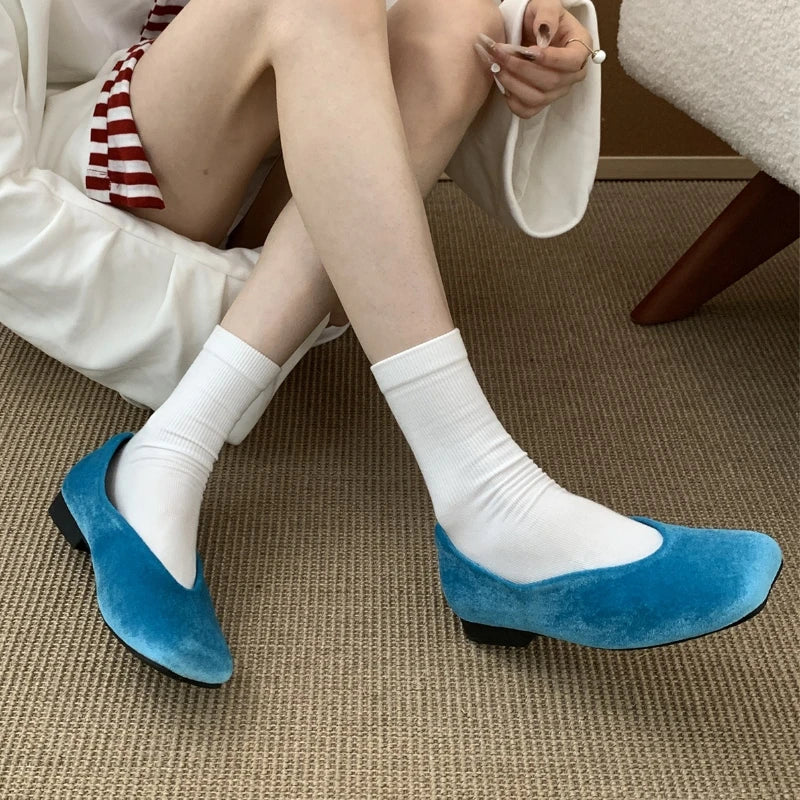 LIZAKOSHT  -  New Autumn Footwear Women Mary Jane Shoes Shallow Comfort Soft Sole Square Toe Dress Shoes Fashion Brand Flats Shoes Ladies