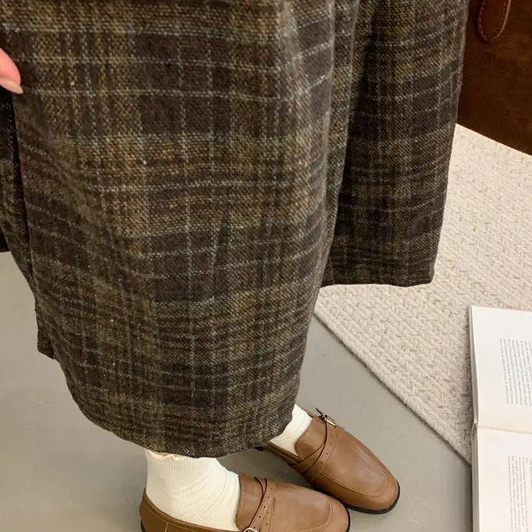 LIZAKOSHT  -  Retro Woman Shoes Slip-on Autumn Female Footwear British Style Oxfords Loafers With Fur Slip On Fall Dress Preppy New Leather