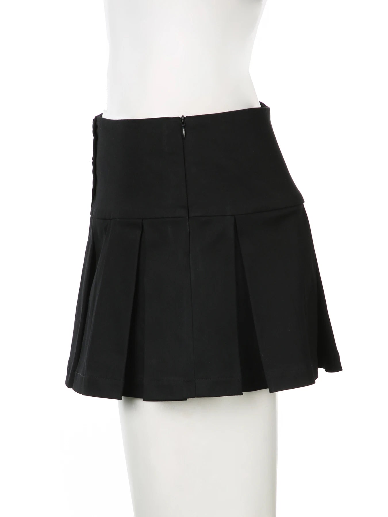 LIZAKOSHT  -  Casual Solid A-Line Pleated Skirt Basic Slim Low-Waisted Super Mini Skirts Women Summer Fashion Streetwear Ladies