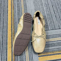 LIZAKOSHT  -  Female Slip On Ballet Butterfly-Knot Ladies Flats Shoes New In Casual Shallow Fashion Soft Dress Women Flat With Shoes