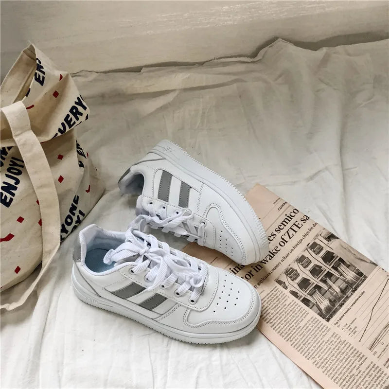 LIZAKOSHT  -  New Classics Fashion Sneakers Shoes Women Unisex White Shoes Woman Casual Loafers High Quality Student Trainers Ladies Shoes