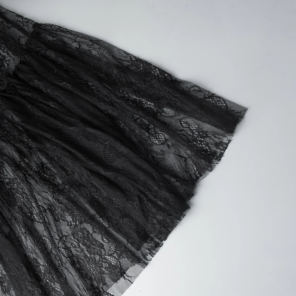 LIZAKOSHT  -  Black Lace Long Skirt 2026 Summer Sexy Perspective Niche Temperament Skirt