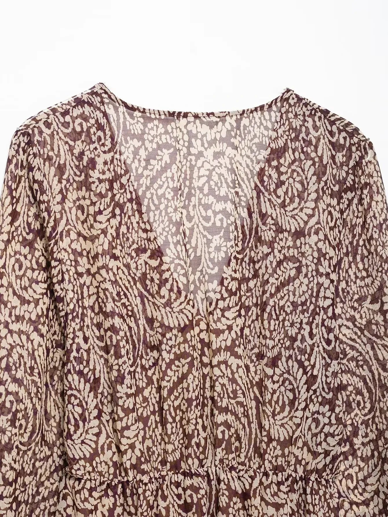 LIZAKOSHT  -  Floral Print Long Dress Women 2025 New Summer Elegant Loose V-neck Lace Up Midi Dresses Vintage Chic Boho Casual Party Dresses