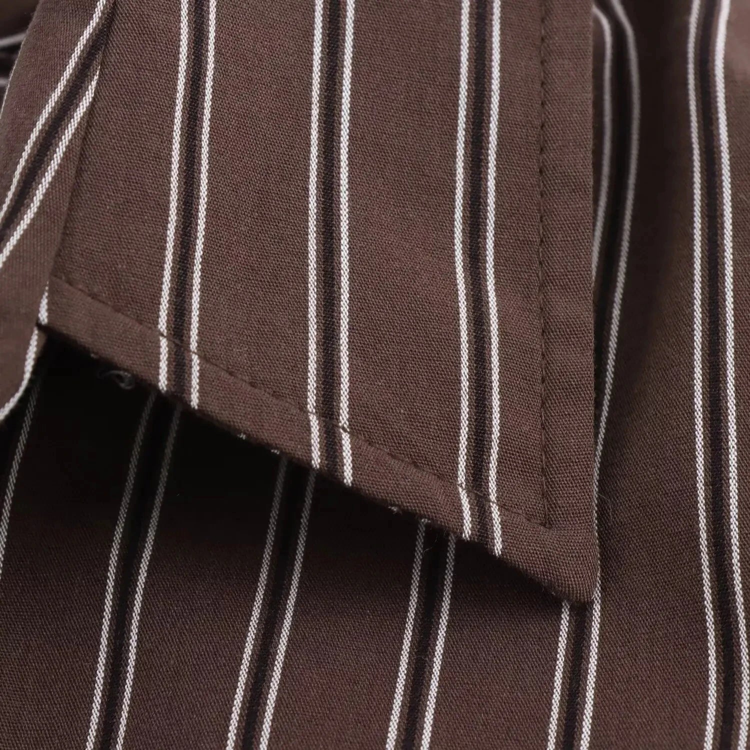 LIZAKOSHT  -  Striped Shirt Women Casual Loose Single Breasted Turn-down Collar Blouse 2025 New Summer Office Lady Simple Long Sleeve Shirts