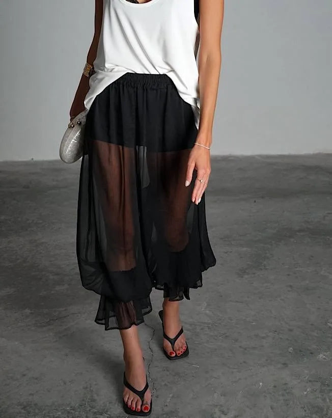 LIZAKOSHT  -  spring summer euramerican puff pleated women pants y2k aesthetic mesh stretch waist loose all match trousers harajuku punk pant