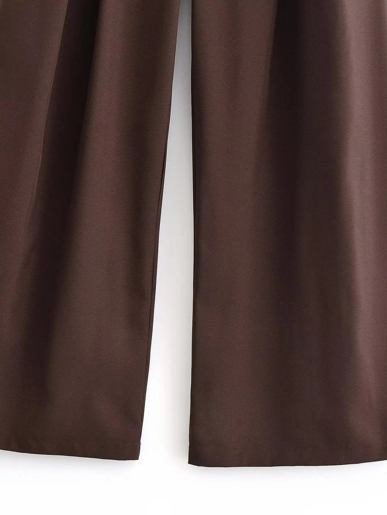 LIZAKOSHT  -  High Waist Drapey Wide Leg Pants Retro Style Fashionable Women's Clothing Winter New Arrival Elegant Commute Suitable