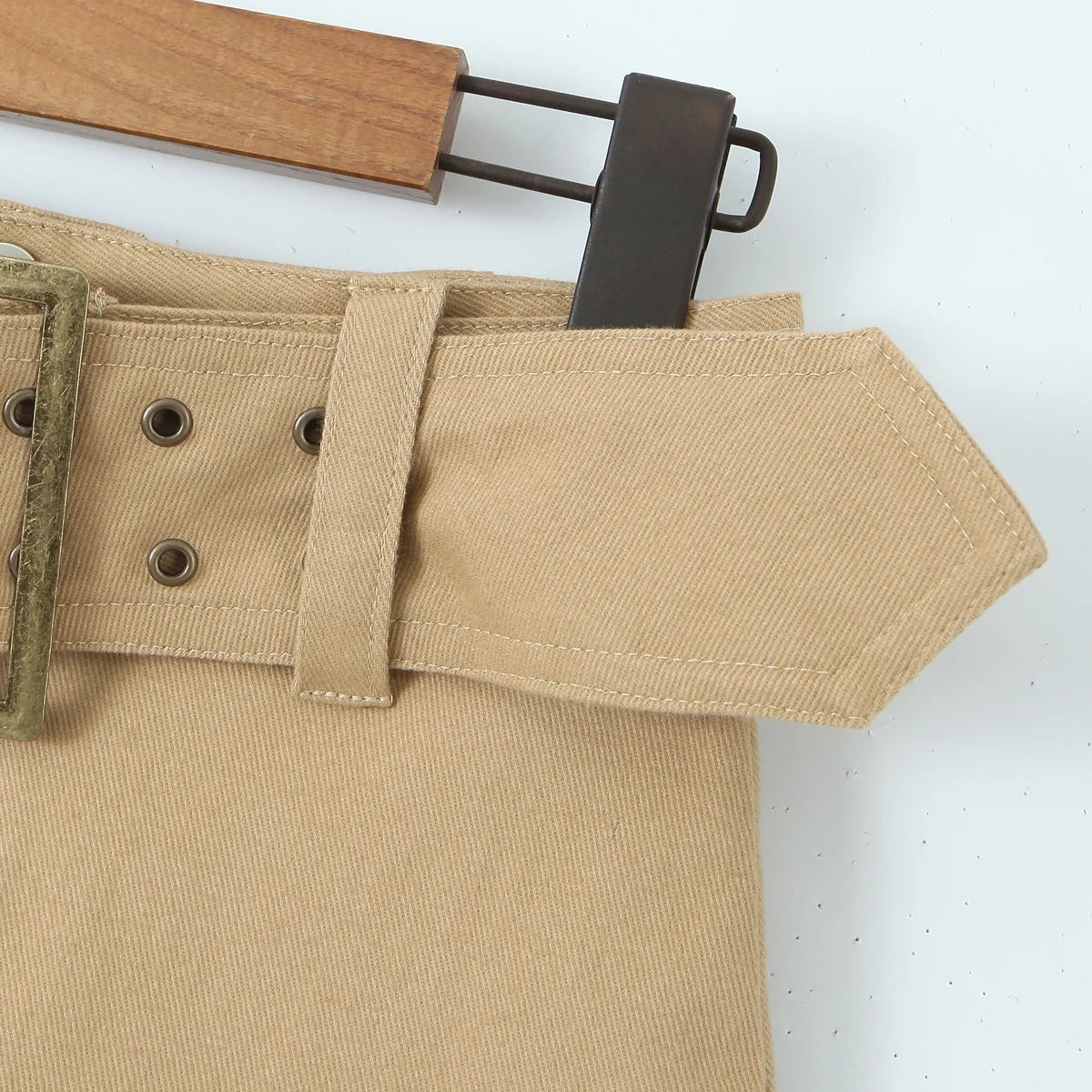LIZAKOSHT  -  Y2k fashion mini skirts for women streetwear vintage black cargo skirts womens Summer clothes cargo skirts with belt khaki