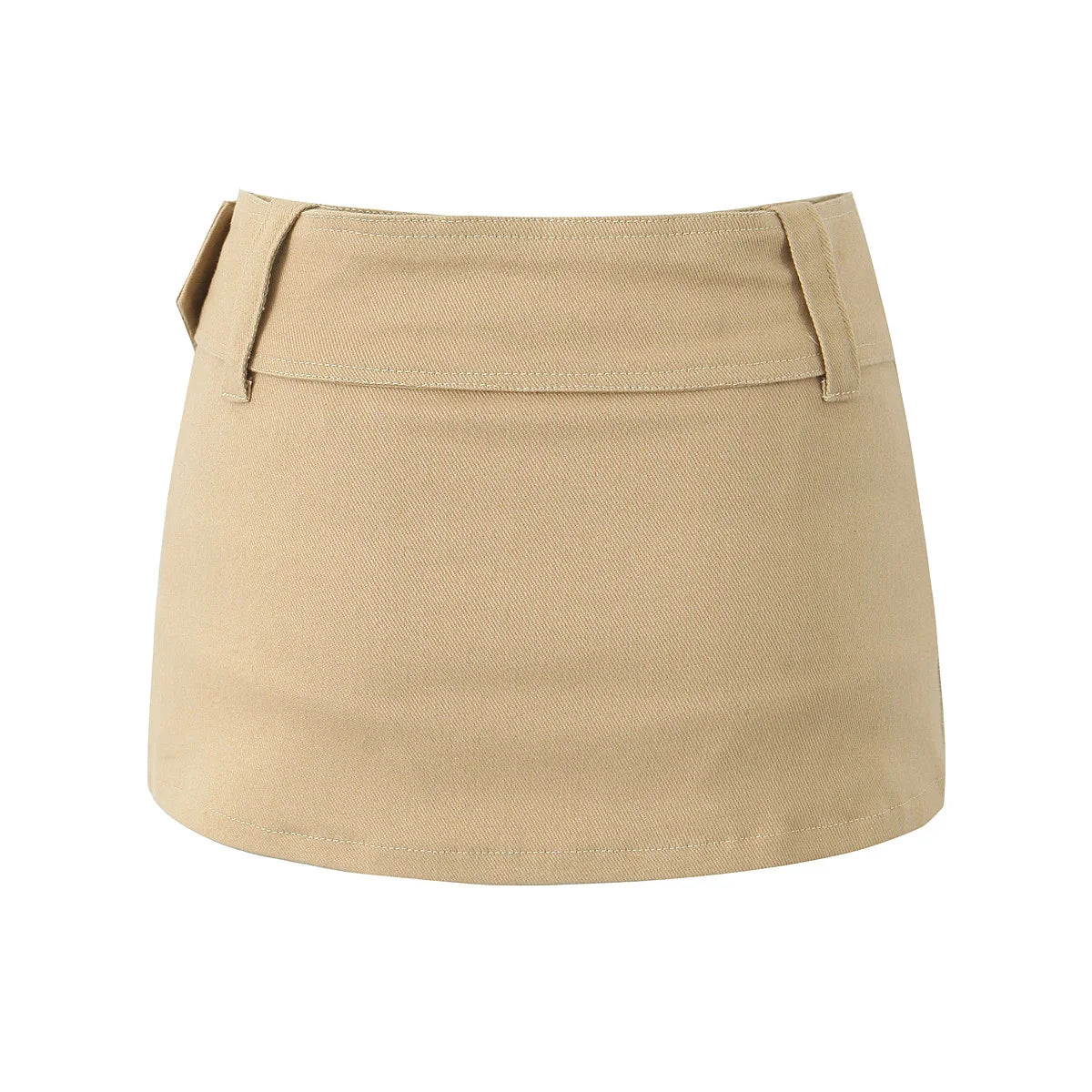 LIZAKOSHT  -  Y2k fashion mini skirts for women streetwear vintage black cargo skirts womens Summer clothes cargo skirts with belt khaki