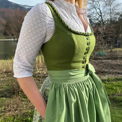 LIZAKOSHT  -  Suspender Waist Strap Bow Long French Women's Dress (no Inner Cover)