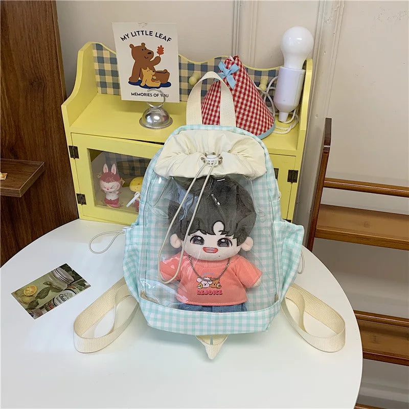 LIZAKOSHT  -  Korean Style Jelly Crossbody Bags Casual and Versatile Fashion Backpacks Large Capacity for School Students Texture Ita Bag