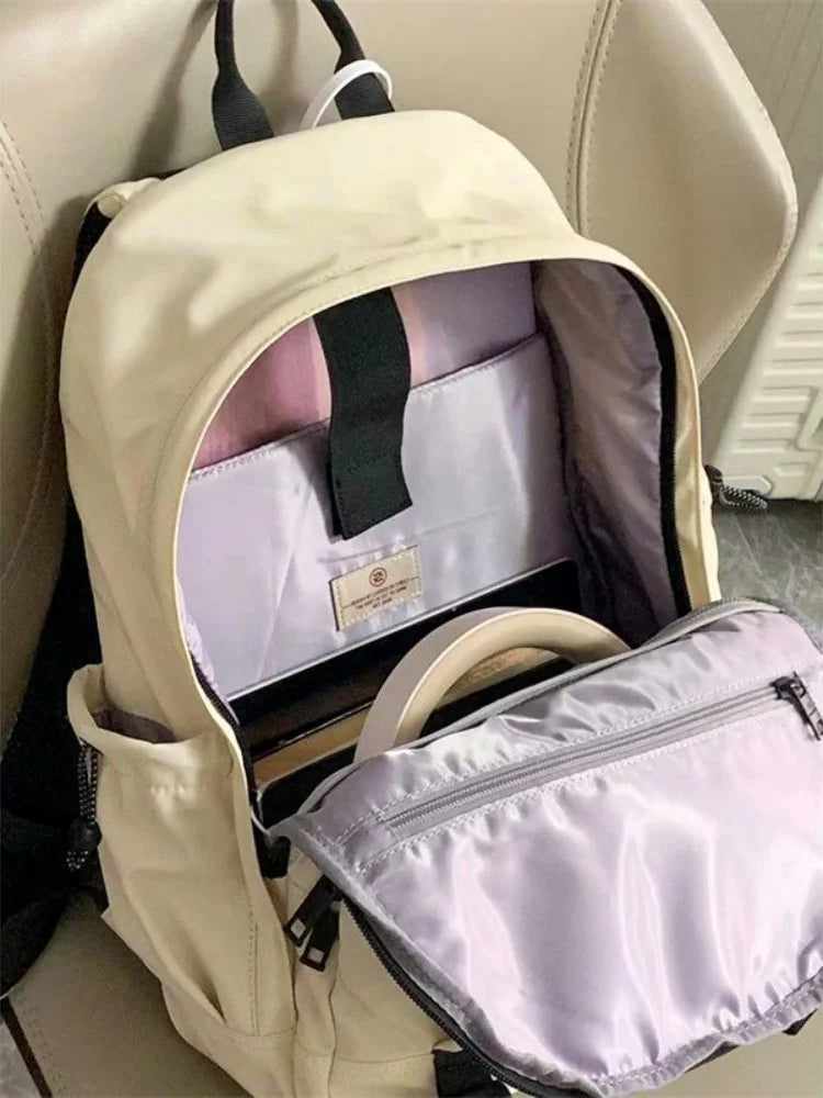 LIZAKOSHT  -  Korean Brief Fashion Sports Backpack Hiking Big Capacity Handbag School Travel Backpack
