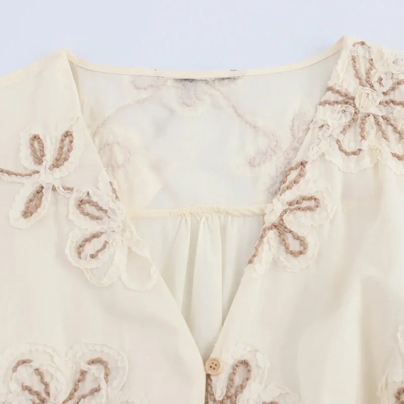 LIZAKOSHT  -  Y2K Floral Mini Dress for Women Spring Elegant Party Dress Long Sleeve Short Vestidos Fashion Casual Retro Style
