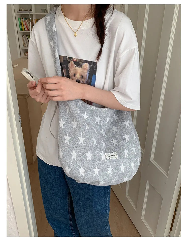 LIZAKOSHT  -  New Fashion Striped Commuter Bag Large Capacity Women's Simple Underarm Ladies Single Shoulder Bag Urban Minimalist Style
