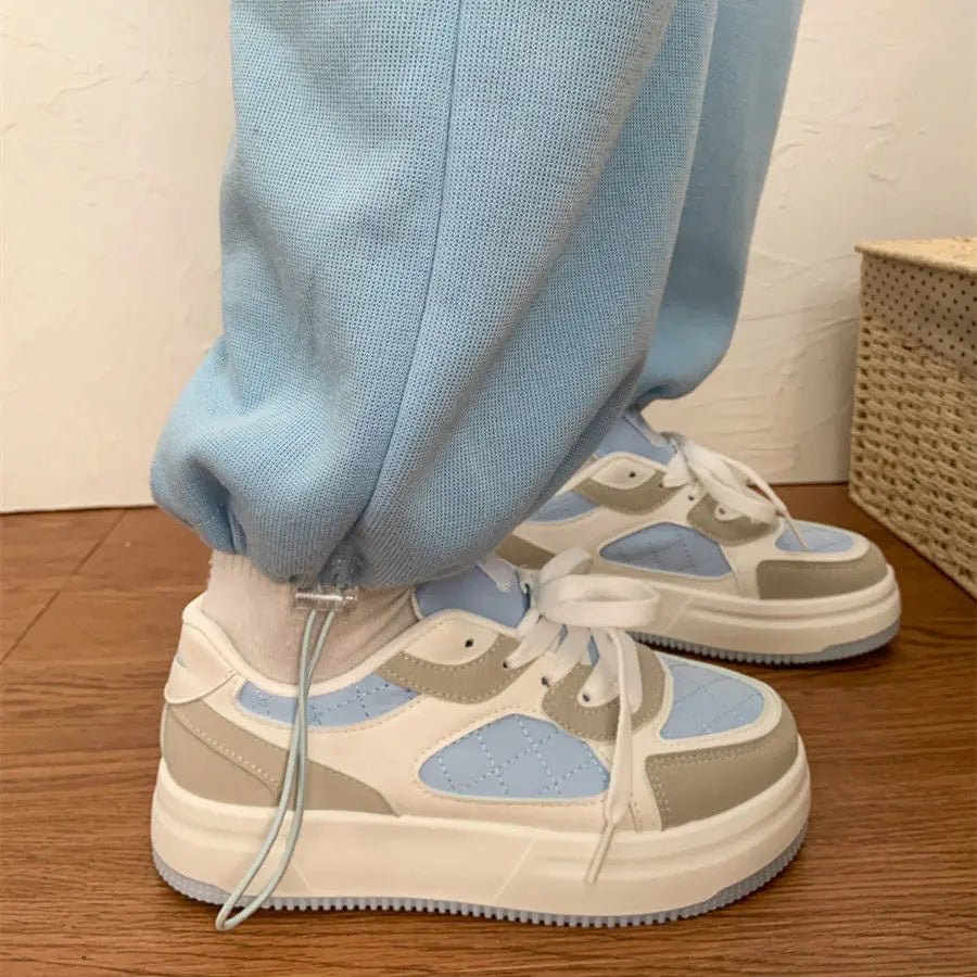 Lizakosht Casual Blue Platform Sneakers Female Flats Korean Kawaii Vulcanize Lolita Designer Vintage Women's Sports Shoes Harajuku