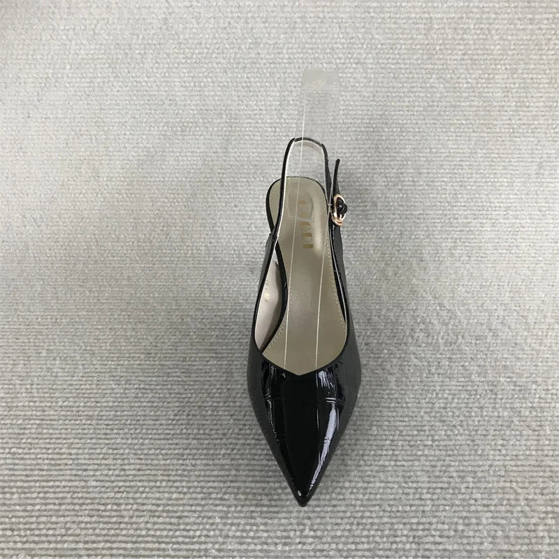 LIZAKOSHT  -  All-Match Female Sandal Black Shoes for Women Summer High Heels Girls Beige Open High-heeled Pumps Scandals Open Shoes Heel