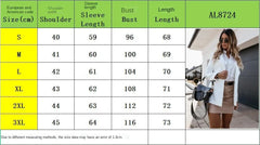 LIZAKOSHT  -  New Long Sleeved Solid Color Suit Collar Button Up Suit Jacket Cardigan