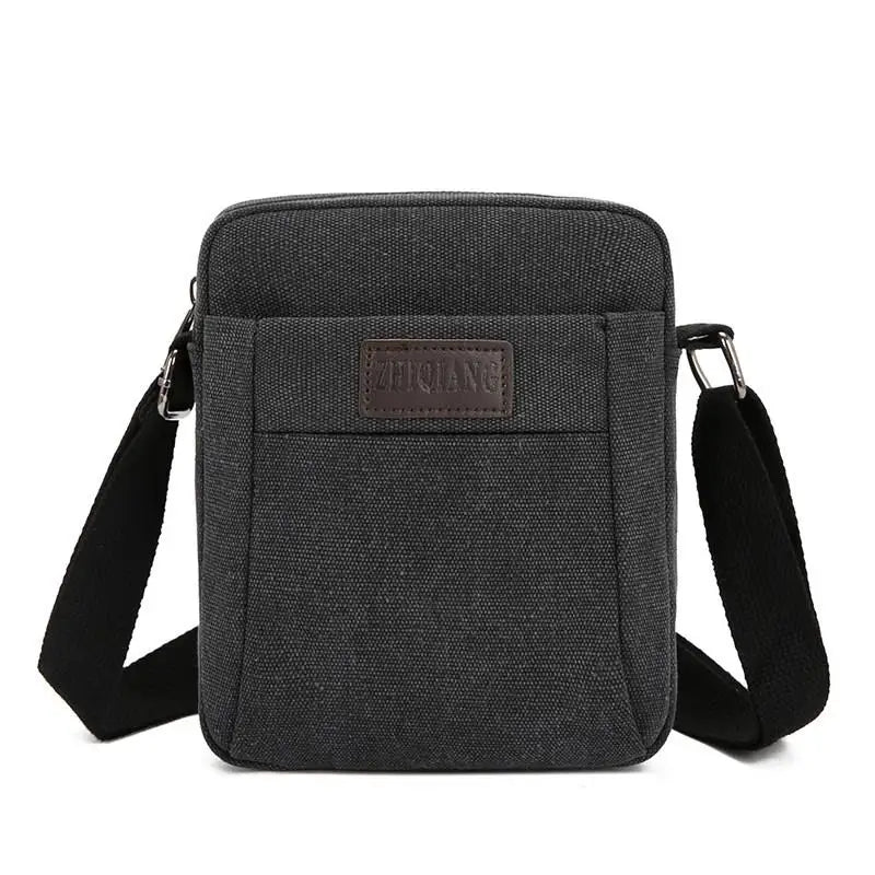 LIZAKOSHT  -  Outdoor Canvas Crossbody Chest Bag Men's Single oulder Sling Bag Faion  Bapa Mobile Phone Bag Leisure Sports
