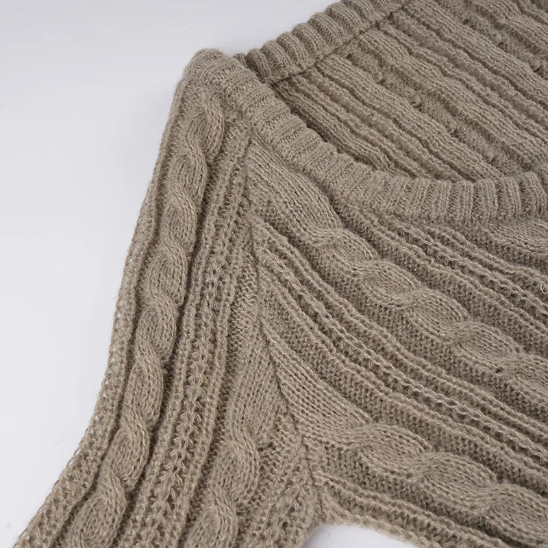LIZAKOSHT  -  American retro-breasted cardigan with elegant temperament and women's knitted top