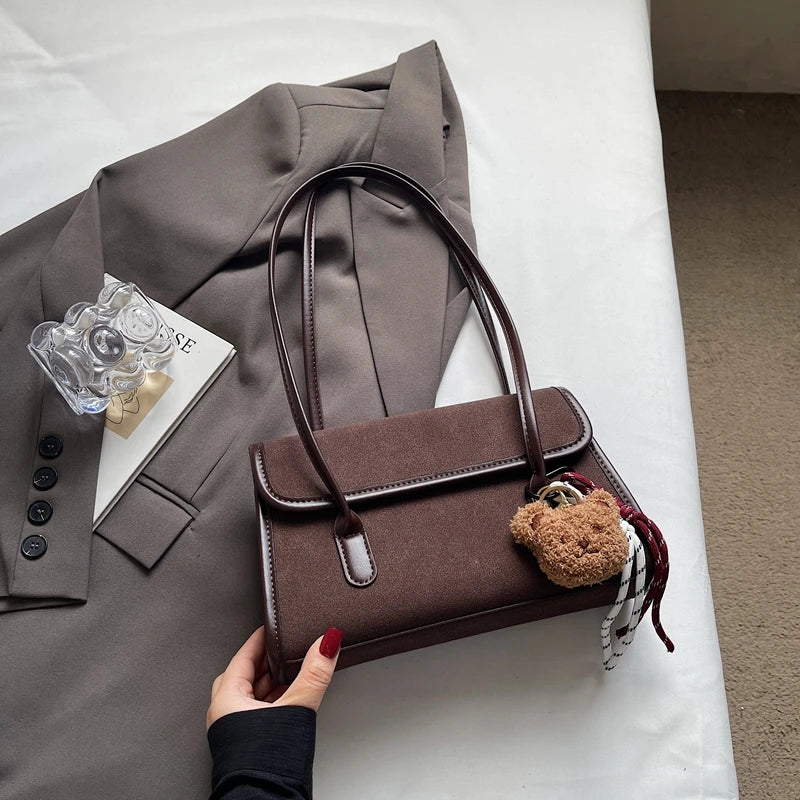 LIZAKOSHT  -  Retro Underarm Bag Large Capaci Casual Commuter Women's Bag oulder Bag Office Bag Faionable Simple Sle Korean Sle
