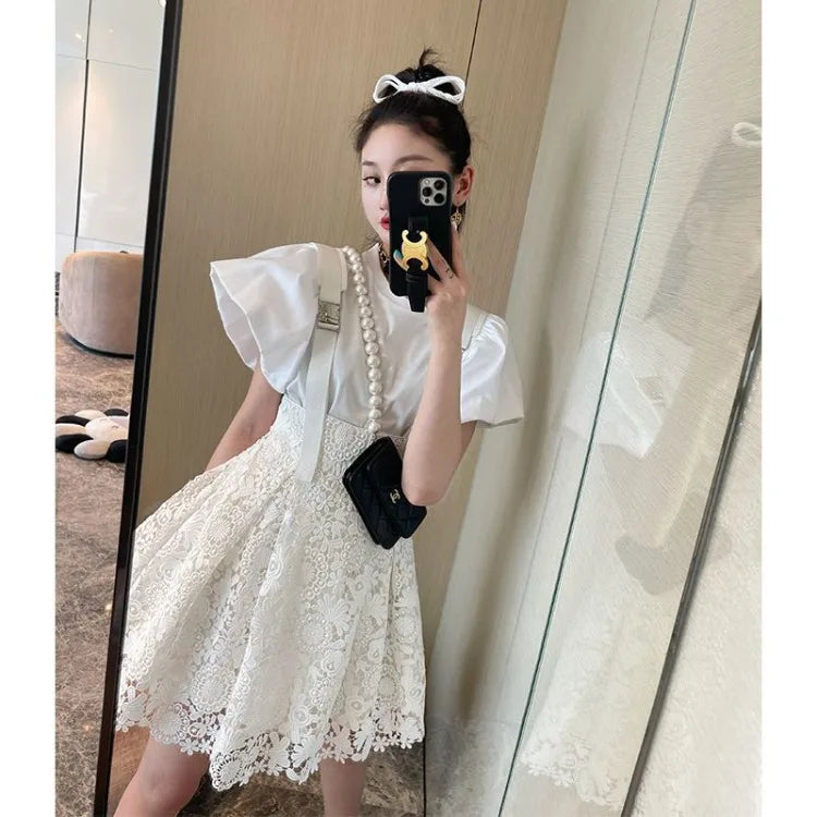 LIZAKOSHT  -  Sexy Off Shoulder Strapless Long Sleeve Dresses 2025 Long Sleeve Loose Dress for Women Y2k Slim Waist White Vestidos De Mujer