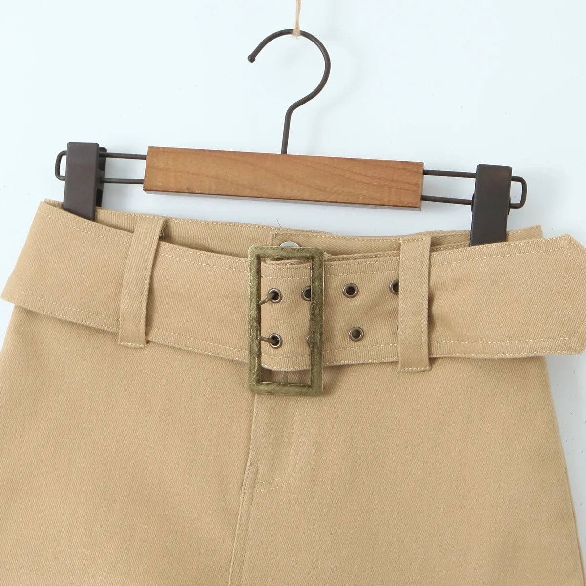 LIZAKOSHT  -  Y2k fashion mini skirts for women streetwear vintage black cargo skirts womens Summer clothes cargo skirts with belt khaki