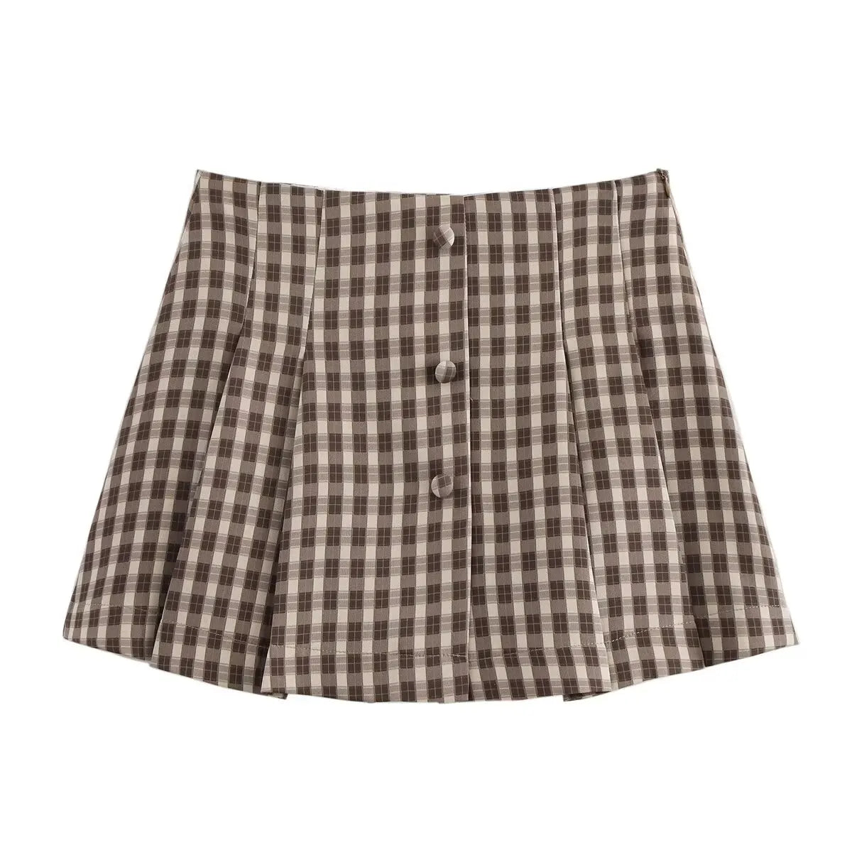 LIZAKOSHT  -  Plaid Skirt Suit Slim Suit Women's 2-piece O-neck Vest+trouser Skirt Summer Ladies' Elegant Suit New