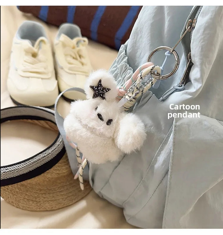 LIZAKOSHT  -  Junior High School Girl Backpack Summer New College Style Bow School Backpack Fashion Candy Colored Pleated Backpack School Bag