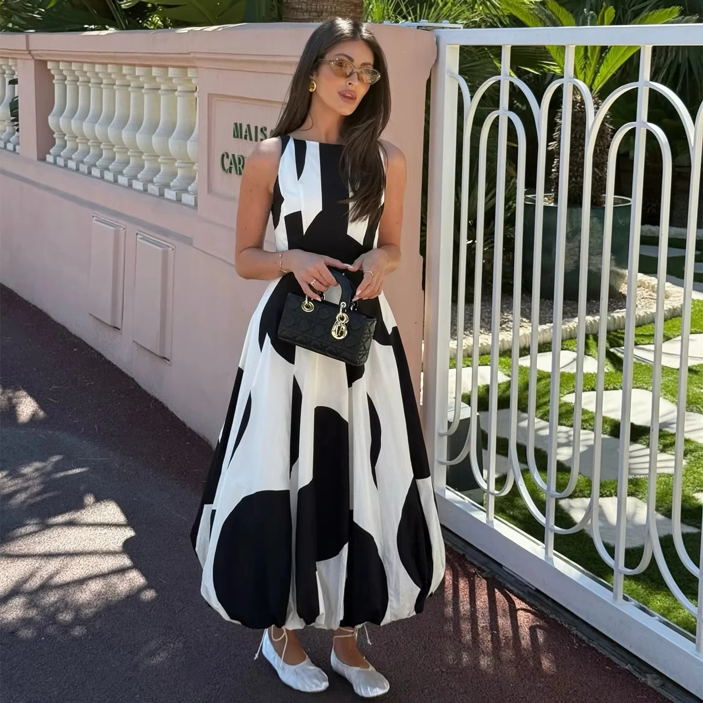 LIZAKOSHT  -  Elegant Chic Long Dress Women 2025 New Summer Fashion Sexy Sleeveless Round Neck Vest Midi Dresses Office Lady Casual Vestidos