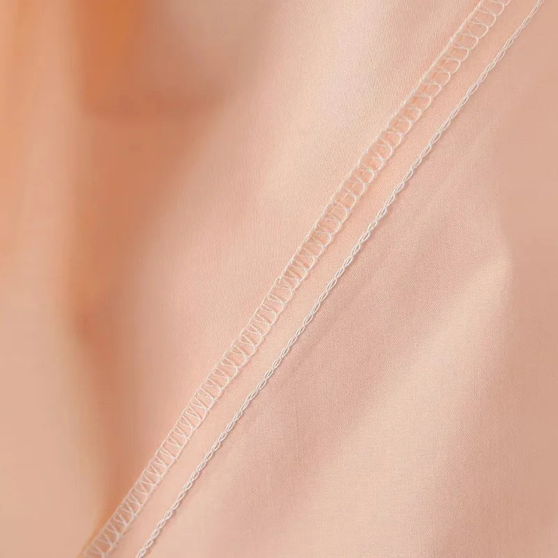 LIZAKOSHT  -  Fashion Sweet Style Dress Women's Autumn Bubble Sleeve Splicing Design Pleated Skirt