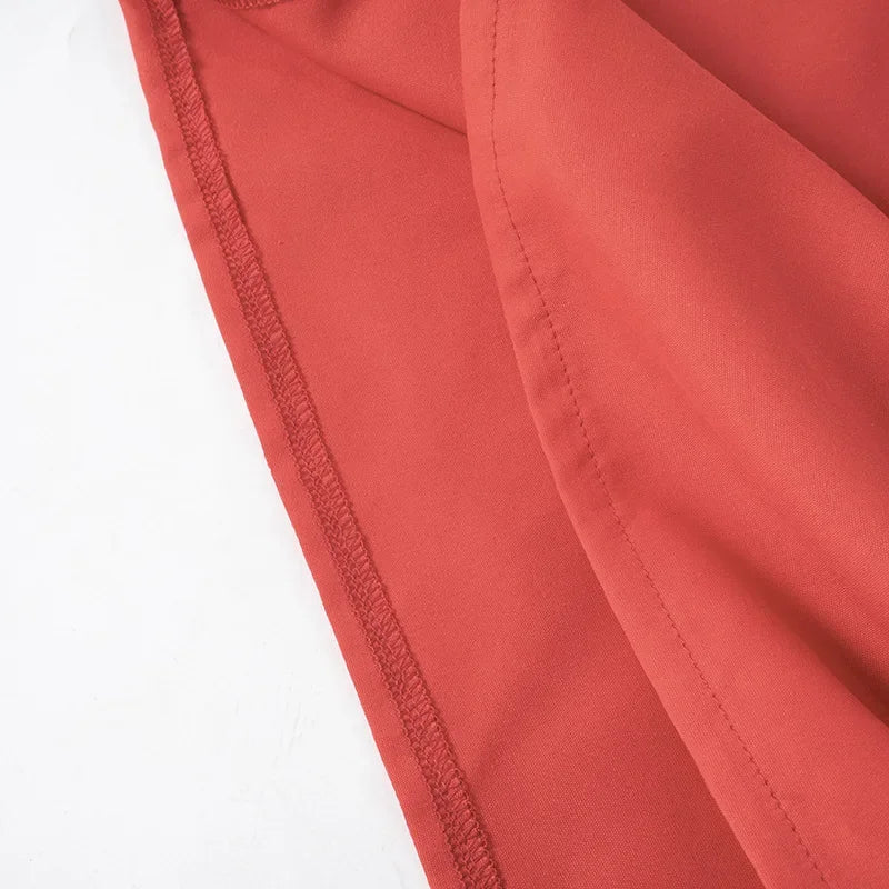 LIZAKOSHT  -  Elegant Solid Strapless Dress Women's Sleeveless Beach Vacation Short Dress Splice Off Shoulder Loose High Waist Clothing