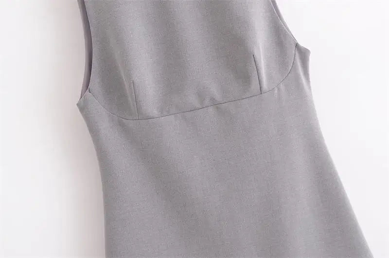 LIZAKOSHT  -  Dresses Women's Summer 2025 New Elegant Slim Fashion Patchwork Mini Holiday Dress Street Joker Youth Chic Dress