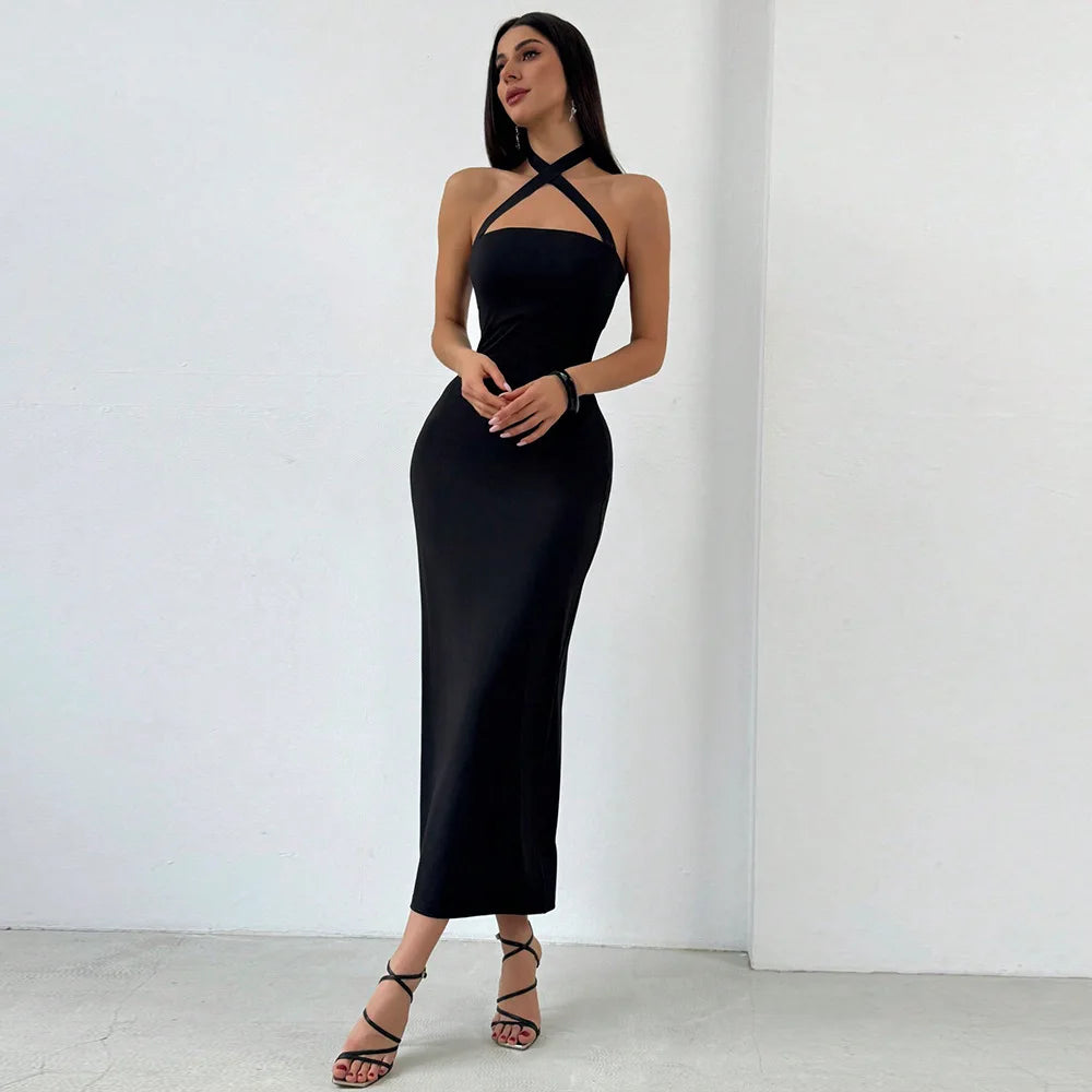 LIZAKOSHT  -  Pure and Slim Backpacking Sleeveless Dress - Outlines Your Smart and Charming Figure, Making It More Elegant and Elegant