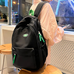 LIZAKOSHT  -  New Solid Color Woman Backpack Black Color Student Schoolbag For Teenage Girls Boys Female Rucksack High Quality Book Bag
