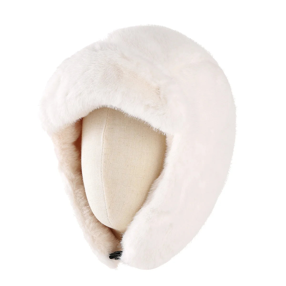 LIZAKOSHT  -   Women Men Winter Faux Fur Trapper Hat Warm Plush Earflap Hat Windproof Buckle Russian Ushanka Ski Snow Cap for Cold Weather