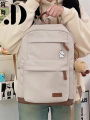 LIZAKOSHT  -  Japanese Vintage Fashion Commuter Laptop Backpack Waterproof Student Preppy School Backpack Casual All Match Travel Backpacks