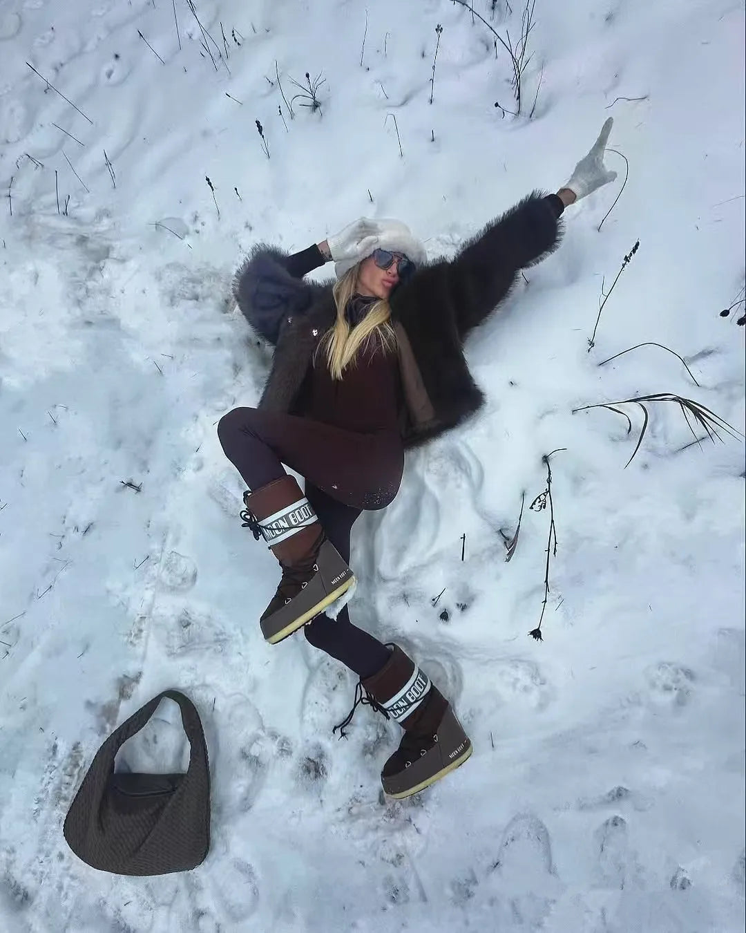 LIZAKOSHT  -  New Autumn Winter Fox Fur Coat Thickened Fluffy Fur Jacket European American Celebrity Faux Fur Women's Plush Overcoat